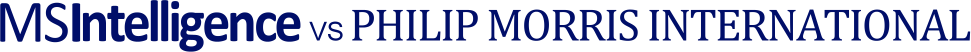 MSIntelligence vs PHILIP MORRIS INTERNATIONAL